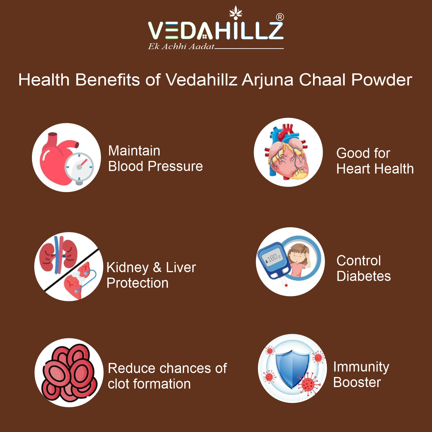 Vedahillz Arjuna Bark Powder Made from Natural Arjuna Tree Bark